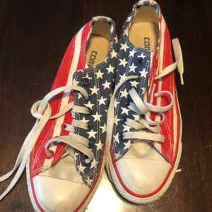 American flag converse 6.5 women’s 4.5 men’s